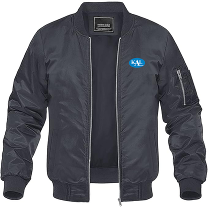 Men's  Kerala Automobiles Limited Logo Lightweight Bomber Jacket Windbreaker Softshell Varsity Jacket Coat