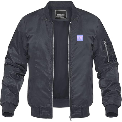 Men's  Itzy Logo Lightweight Bomber Jacket Windbreaker Softshell Varsity Jacket Coat