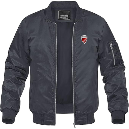 Men's  Keating-Supercars Logo Lightweight Bomber Jacket Windbreaker Softshell Varsity Jacket Coat