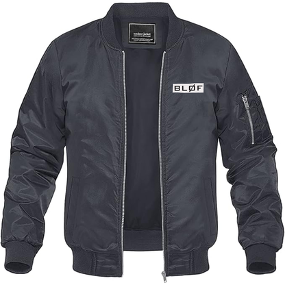 Men's  BLØF Lightweight Bomber Jacket Windbreaker Softshell Varsity Jacket Coat
