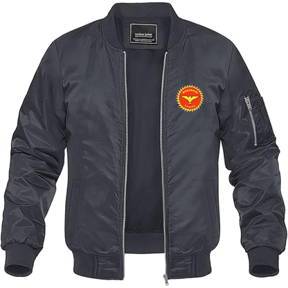 Men's Bizzarrini Logo Lightweight Bomber Jacket Windbreaker Softshell Varsity Jacket Coat