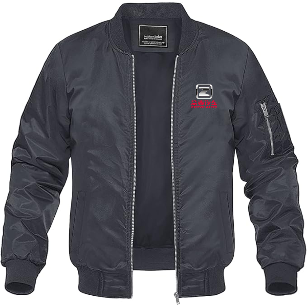 Men's Zotye Logo Lightweight Bomber Jacket Windbreaker Softshell Varsity Jacket Coat