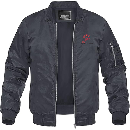 Men's  ISPS Handa Premiership  Logo Lightweight Bomber Jacket Windbreaker Softshell Varsity Jacket Coat