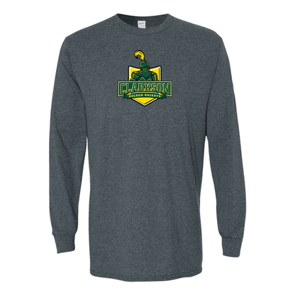 Men's Clarkson Golden Knights Gildan Heavy Cotton Long Sleeve T-Shirt