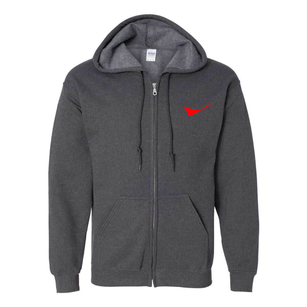 Men's Conoco Phillips Symbol  Gildan  Heavy Blend Full Zip Hooded Sweatshirt