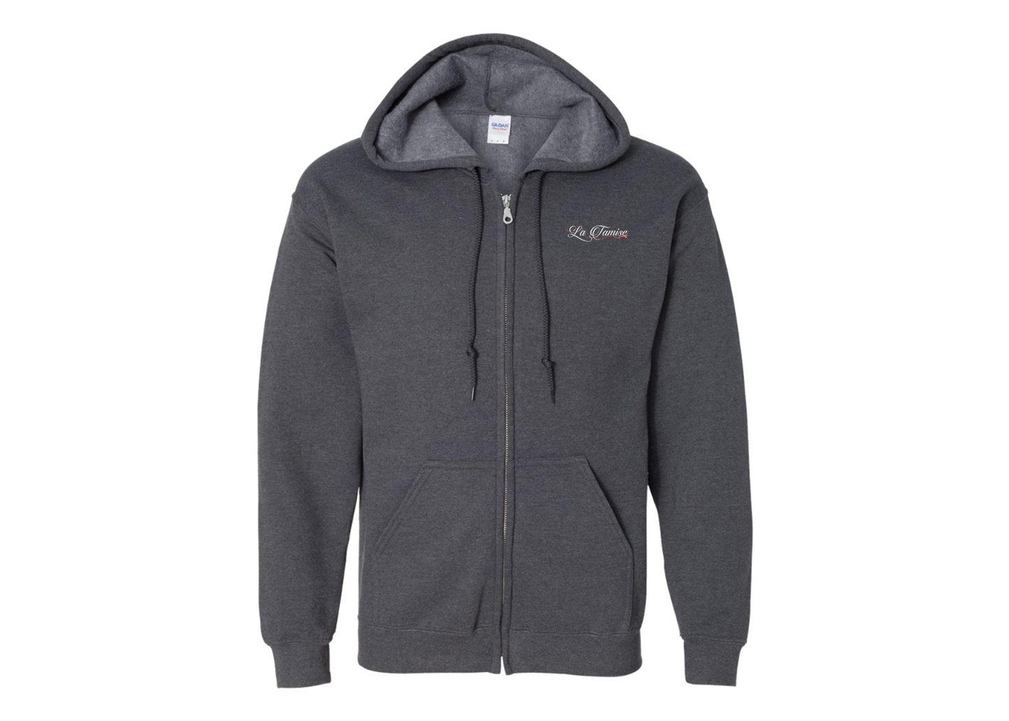 Men's La Tamise Logo Gildan  Heavy Blend Full Zip Hooded Sweatshirt