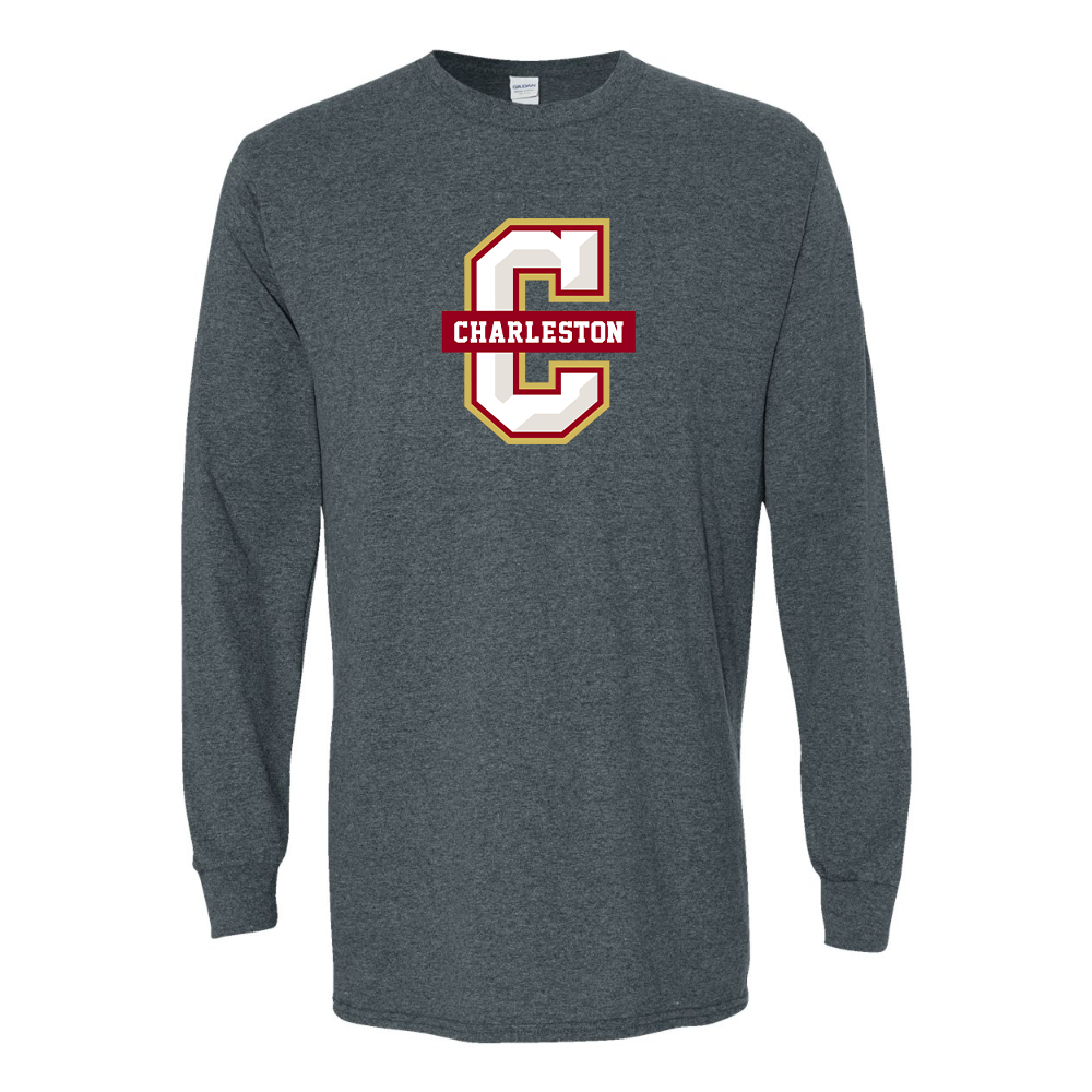 Men's  Charleston Cougars Gildan Heavy Cotton Long Sleeve T-Shirt