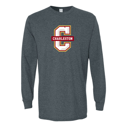 Men's  Charleston Cougars Gildan Heavy Cotton Long Sleeve T-Shirt