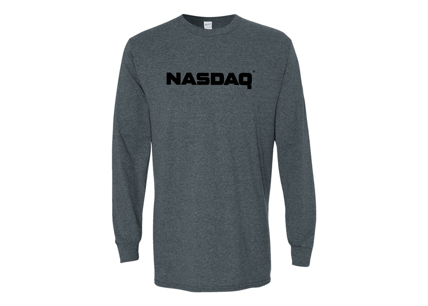 Men's Nasdaq Logo Gildan Heavy Cotton Long Sleeve T-Shirt