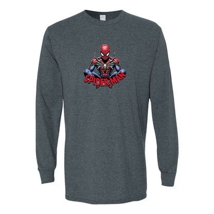Men's Spider-Man 2025 Gildan Heavy Cotton Long Sleeve T-Shirt