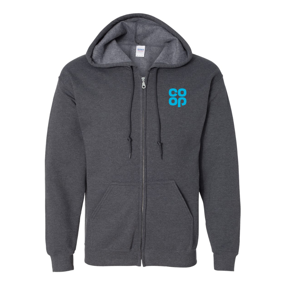 Men's CoOp Gildan  Heavy Blend Full Zip Hooded Sweatshirt