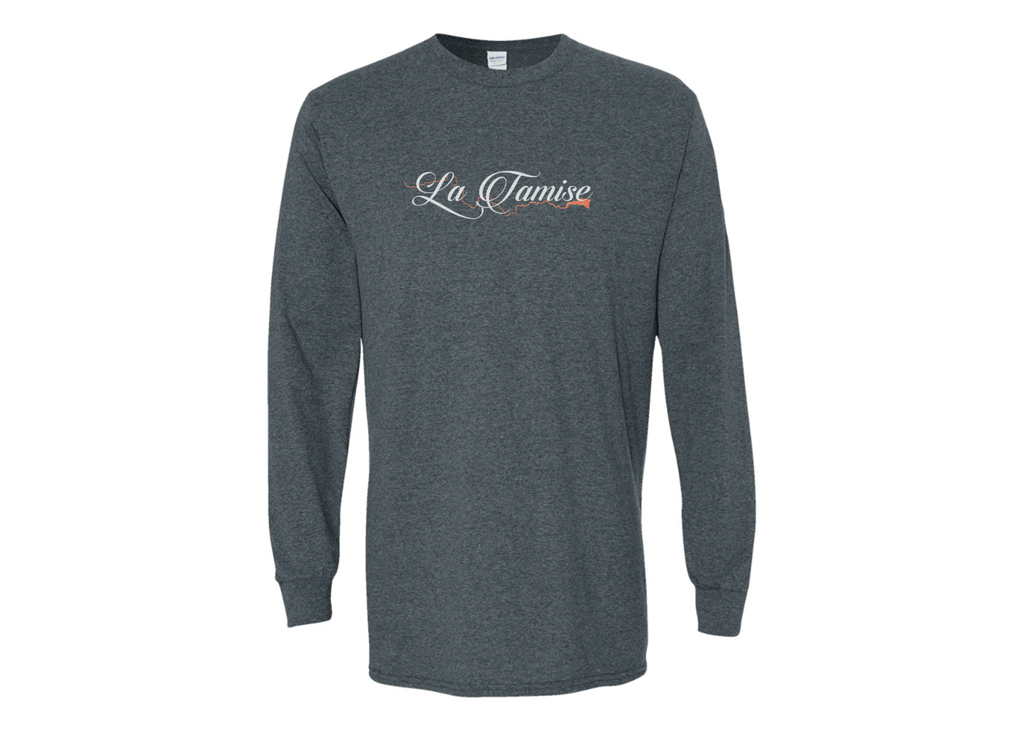 Men's La Tamise Logo Gildan Heavy Cotton Long Sleeve T-Shirt