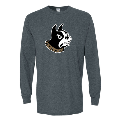Men's Woffrd Terriers  Gildan Heavy Cotton Long Sleeve T-Shirt