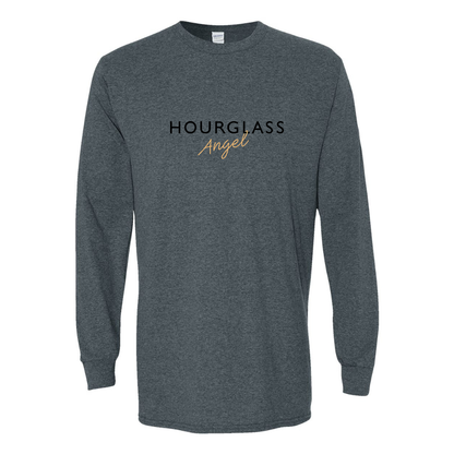 Men's Hourglass Angel  Gildan Heavy Cotton Long Sleeve T-Shirt