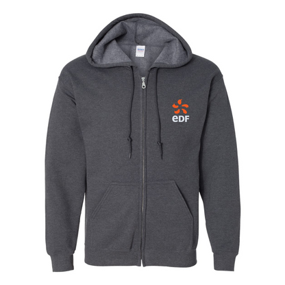 Men's Edf Gildan  Heavy Blend Full Zip Hooded Sweatshirt