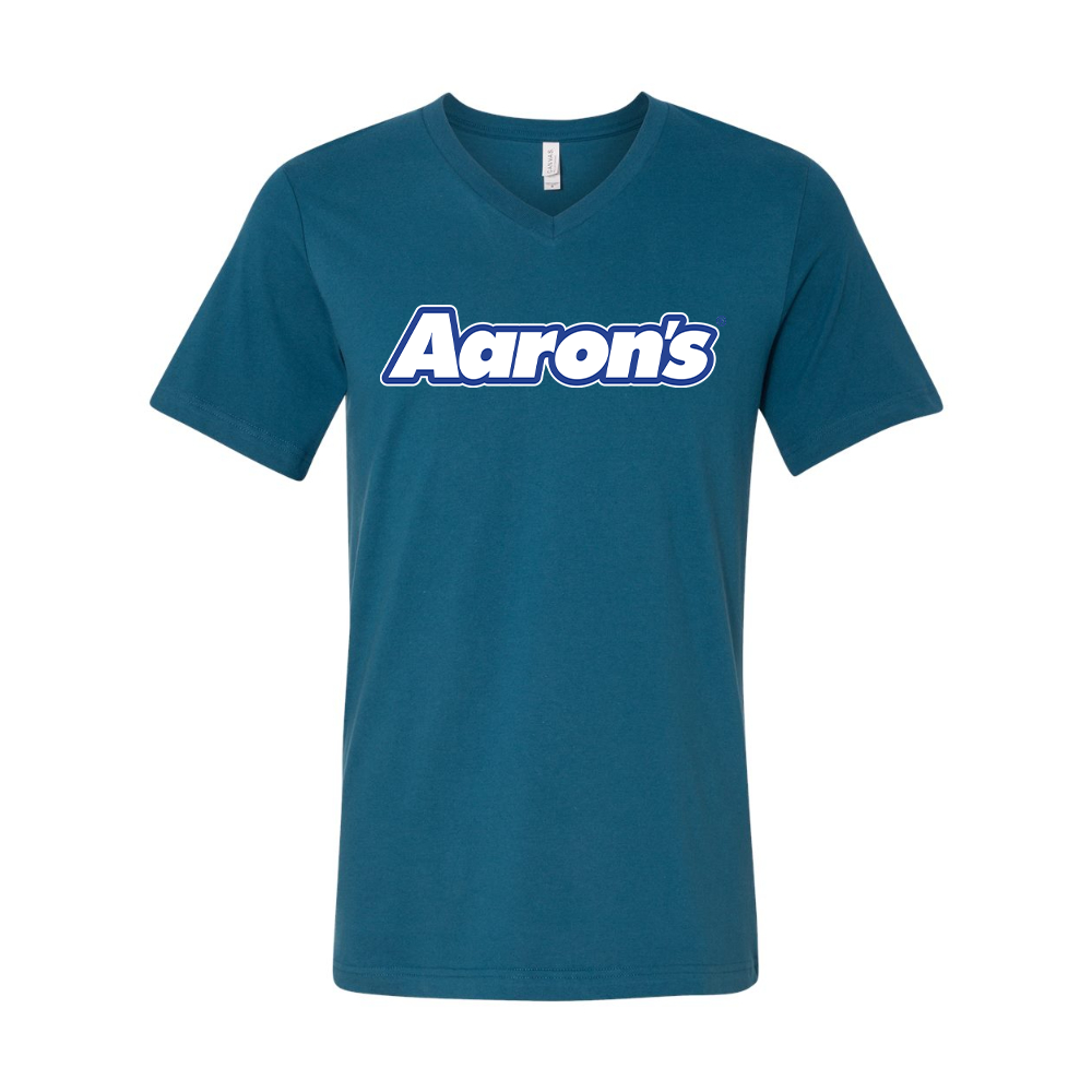 Aaron_s Logo BELLA  CANVAS - Jersey V-Neck T-Shirt