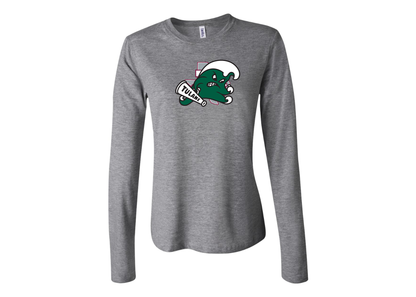 BELLA CANVAS Women’s Tulane Green Wave Jersey Long Sleeve Tee