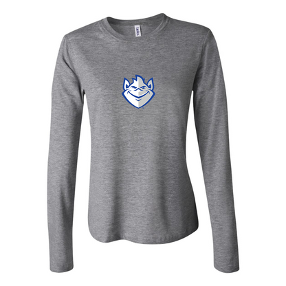 BELLA CANVAS Women’s Saint Louis Billikens Logo Jersey Long Sleeve Tee