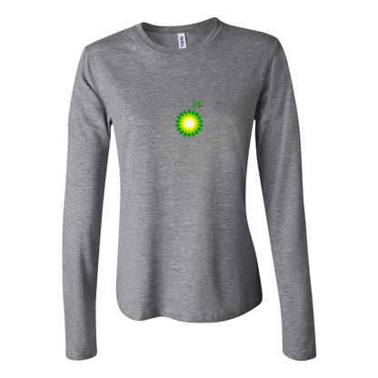 BELLA CANVAS Women’s BP Oil Logo Jersey Long Sleeve Tee