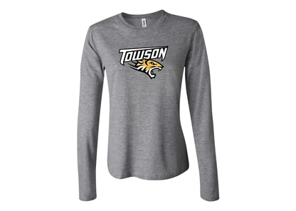 BELLA CANVAS Women’s Towson Tigers Jersey Long Sleeve Tee