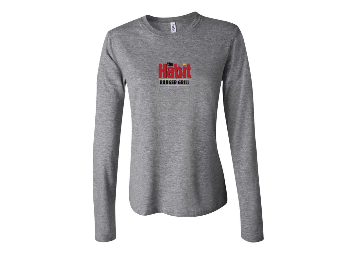 BELLA CANVAS Women’s The Habit Burger Grill Jersey Long Sleeve Tee