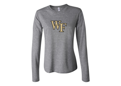 BELLA CANVAS Women’s Wake Forest Demon Deacons Jersey Long Sleeve Tee