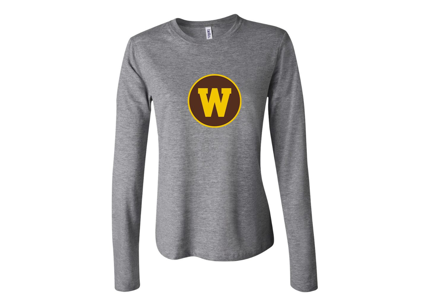 BELLA CANVAS Women’s Western Michigan Broncos Jersey Long Sleeve Tee