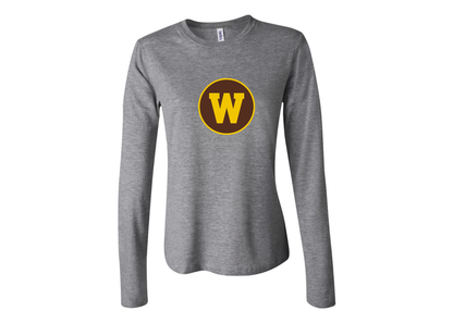 BELLA CANVAS Women’s Western Michigan Broncos Jersey Long Sleeve Tee