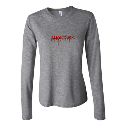 BELLA CANVAS Women’s Alice Cooper Logo Jersey Long Sleeve Tee