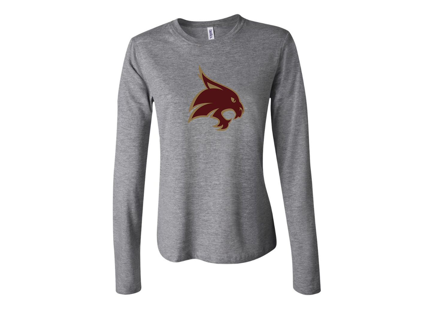 BELLA CANVAS Women’s Texas State Bobcats Jersey Long Sleeve Tee