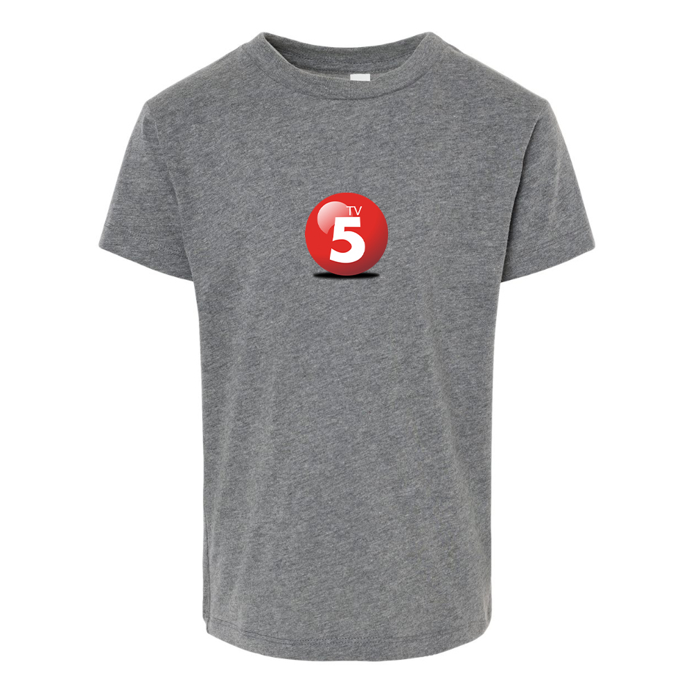 ABC TV5 Logo BELLA  CANVAS Toddler Jersey Tee