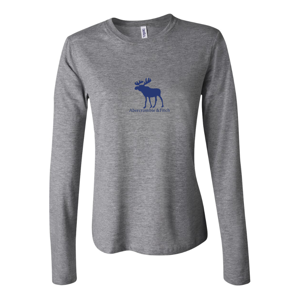 BELLA CANVAS Women’s Abercrombie & Fitch Moose Logo Jersey Long Sleeve Tee