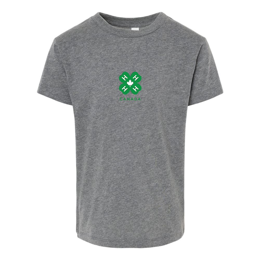 4H Canada Logo BELLA  CANVAS Toddler Jersey Tee