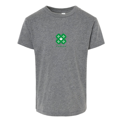 4H Canada Logo BELLA  CANVAS Toddler Jersey Tee