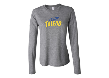 BELLA CANVAS Women’s Toledo Rockets Jersey Long Sleeve Tee