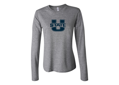 BELLA CANVAS Women’s Utah State Aggies Jersey Long Sleeve Tee