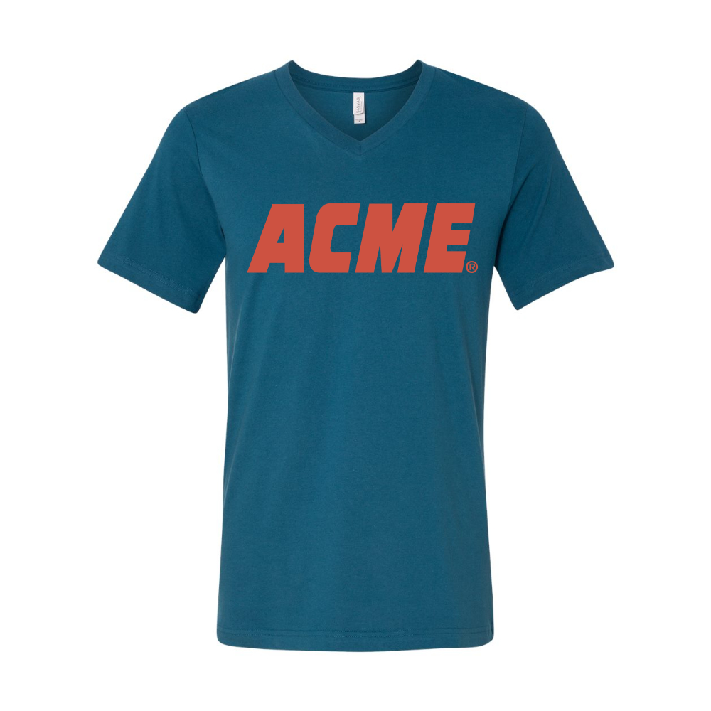 ACME Logo BELLA  CANVAS - Jersey V-Neck T-Shirt