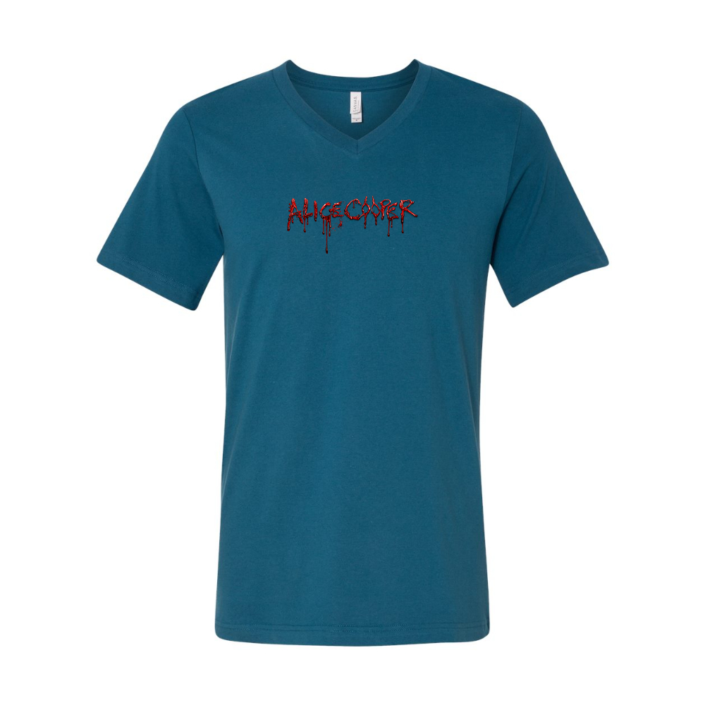 Alice Cooper Logo BELLA  CANVAS - Jersey V-Neck T-Shirt