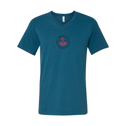 AFC Bournemouth Soccer logo BELLA  CANVAS - Jersey V-Neck T-Shirt
