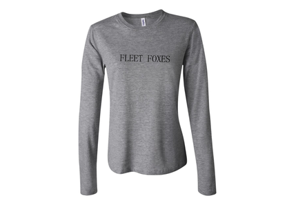 BELLA CANVAS Women’s Fleet Foxes Logo Jersey Long Sleeve Tee