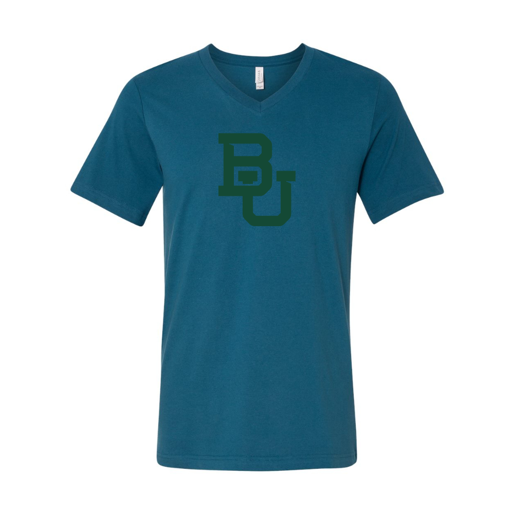 Baylor Bears  BELLA  CANVAS - Jersey V-Neck T-Shirt