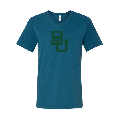 Baylor Bears  BELLA  CANVAS - Jersey V-Neck T-Shirt