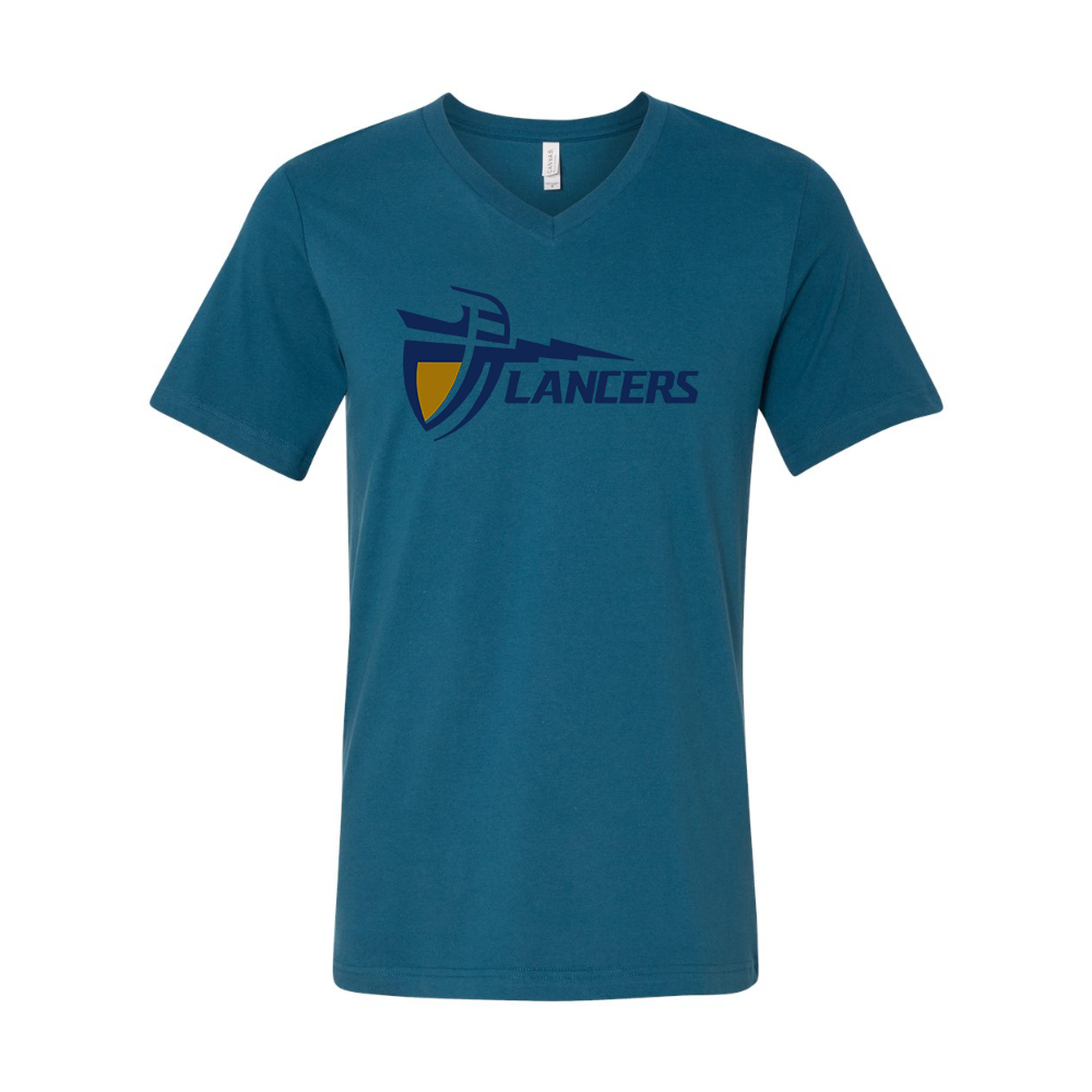 California Baptist Lancers BELLA  CANVAS - Jersey V-Neck T-Shirt
