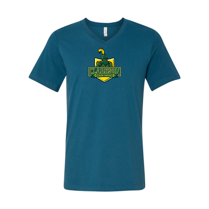Clarkson Golden Knights BELLA  CANVAS - Jersey V-Neck T-Shirt
