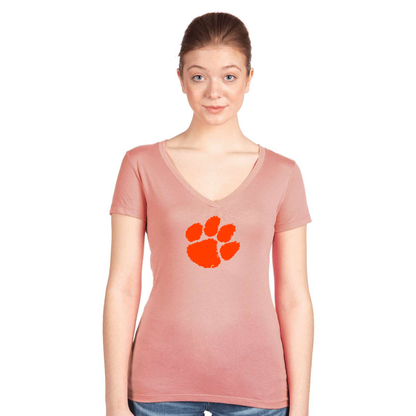 Women's Clemson Tigers Next Level V-Neck T-Shirt