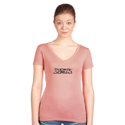 Women's Eagles Next Level V-Neck T-Shirt
