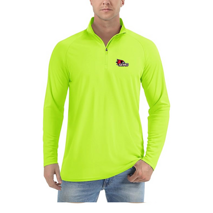 Men's SEMO Redhawks Logo Lightweight Quarter-Zip Athletic Shirt Long Sleeve Performance Wear