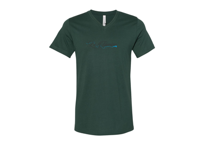 La Tamise Logo BELLA  CANVAS - Jersey V-Neck T-Shirt