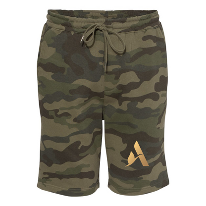 Men's  Accor Golden Logo Independent Trading Co Midweight Fleece Shorts