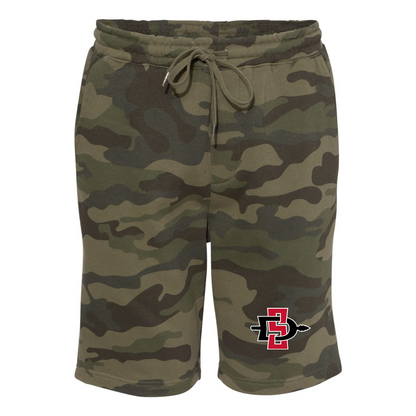 Men's San Diego State Aztecs Logo Independent Trading Co Midweight Fleece Shorts